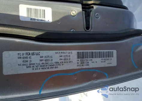 2016 Dodge Charger R/T z USA, uszkodzony, nr VIN 2C3CDXCT2GH114785